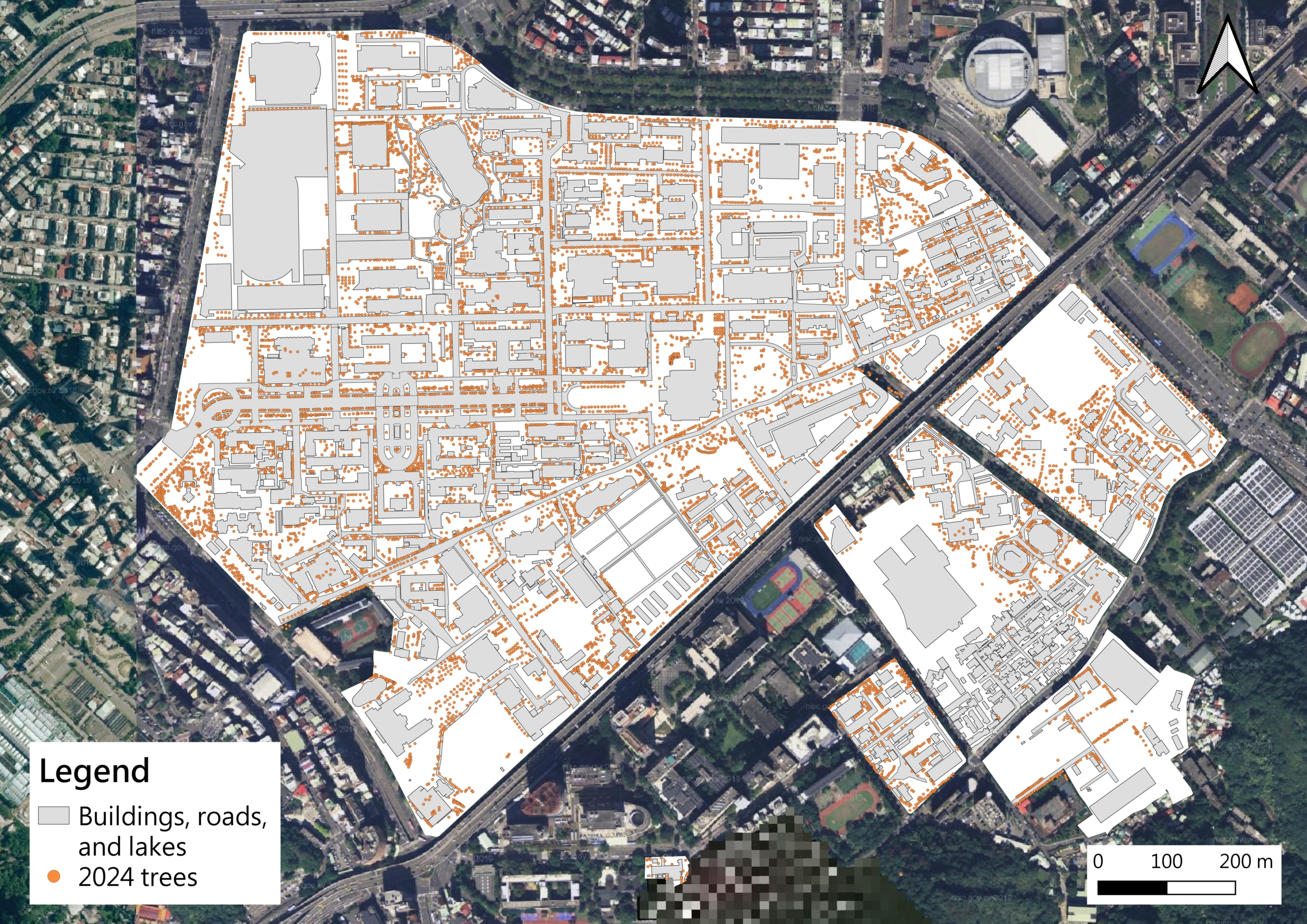 2024臺大校園樹木分佈圖